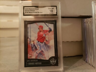 Shohei Ohtani LA Angels 2018 Panini Diamond Kings Blue Frame Card #145 Gem MT 10