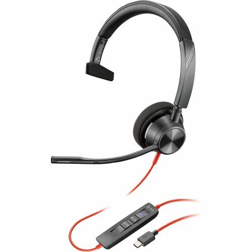 Гарнитура Poly Blackwire 3310, сертифицированная Microsoft Teams, + адаптер USB-C/A TAA