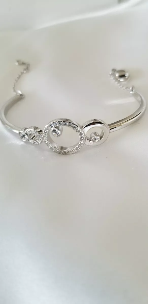SWAROVSKI SYMBOLIC BANGLE WHITE RHODIUM PLATED eBay