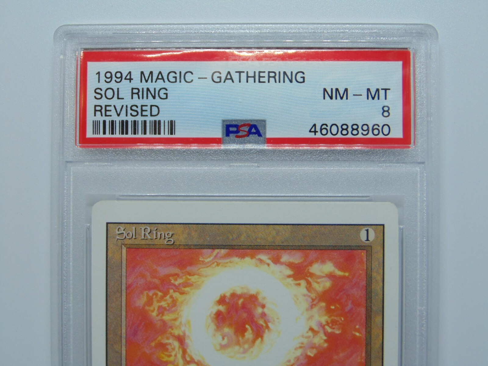 Sol Ring Revised MTG Magic Card 1994 PSA Graded Grade NMMT 8 Mana Rock