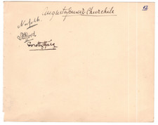 Augusta Spencer-Churchill, 15th Norfolk, 12th Stafford Signed Page / Autographed