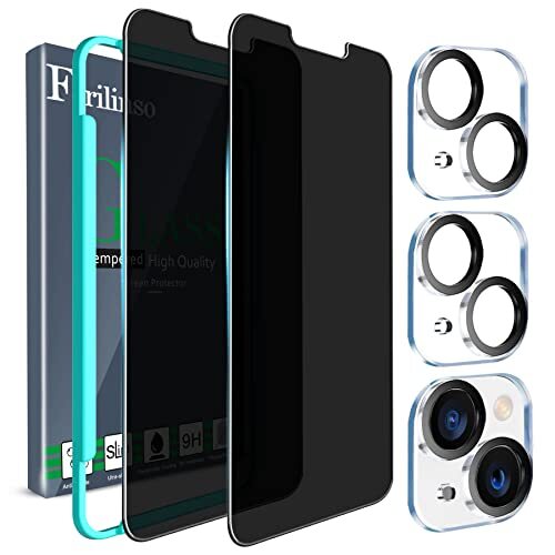 JETech IPhone 13 6.1" Screen Protector 2-Pack + Camera Lens Protector – Tempered Glass