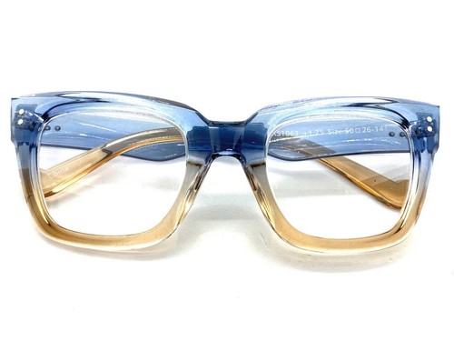 Classic Elegant Vintage Retro Style READING EYE GLASSES Readers Thick Blue Frame - Picture 5 of 6