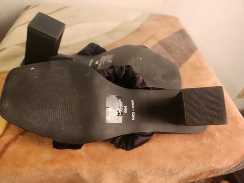Coconuts by Matisse Womens sz 9 Black First Love Slip On Slides Heels #44 - Picture 7 of 8