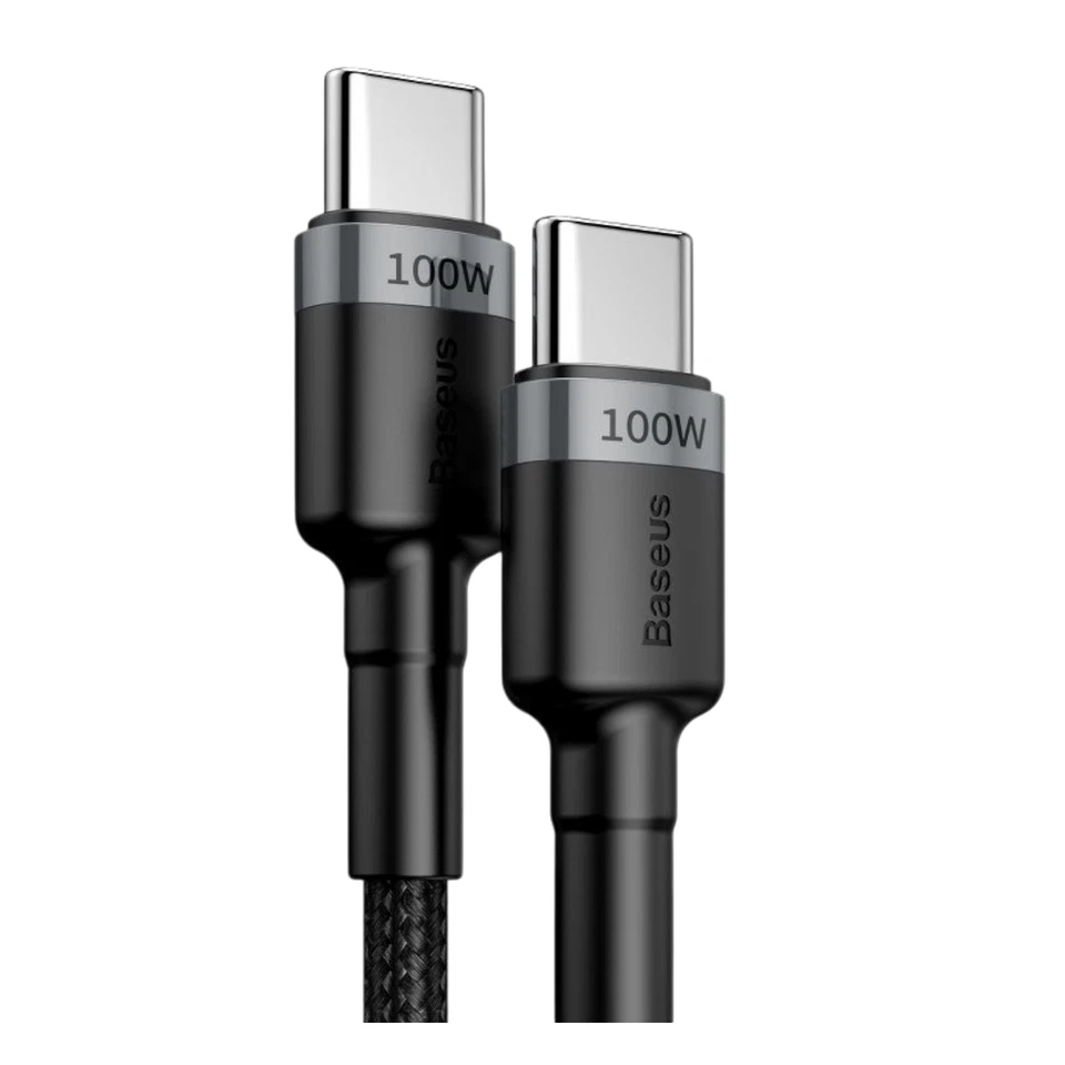 Cable de carga BASEUS USB C a 6 7/12 pies 100 W cargador rápido datos para teléfono PC Foto 4 de 4