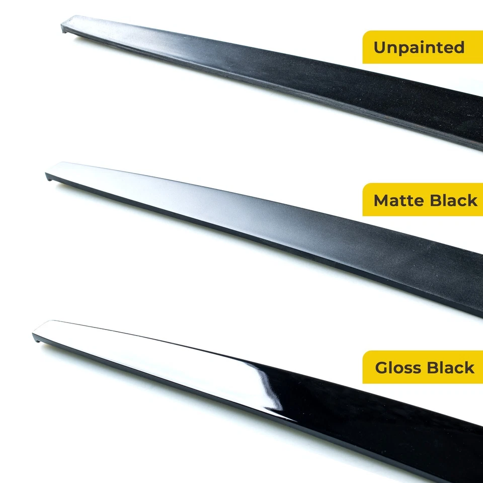FYRALIP Gloss Black Side Skirt Extension Rocker Panel For Kia Forte 3rd Sedan - Image 3 of 4