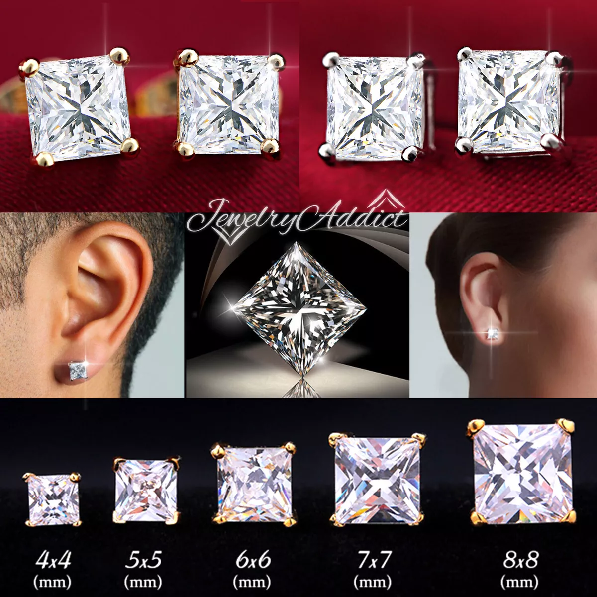 diamond stud earring