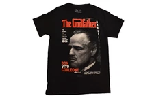 The Godfather Mens Don Vito Corleone Portrait Mob Movie Shirt New Medium
