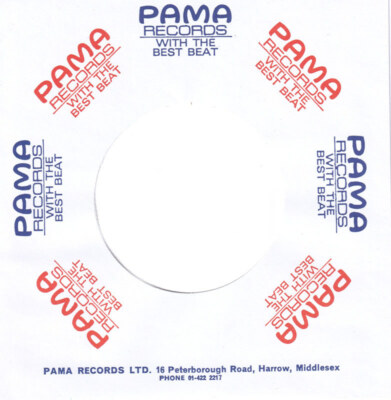 FIRMENLOCHCOVER * PAMA * UK Repro COVER * NEU * TOP SINGLE AUFWERTUNG