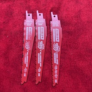 SET OF 3 GENERAL PURPOSE DIABLO BI-METAL BLADES 6" (h59)