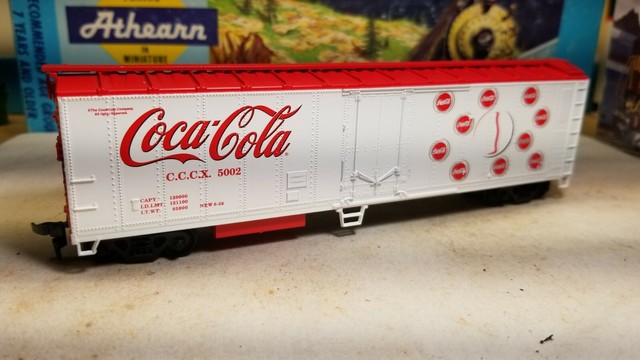 coca cola collectible train set