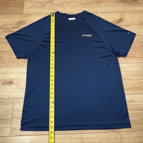 Columbia Herren Omni-Wick Active T-Shirt Large feuchtigkeitsableitend sportlich blau - Bild 8 von 13