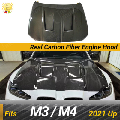 REAL CARBON FIBER DTM-N Style Vented Hood for 2021-25 BMW G80 G82 G83 M3 M4