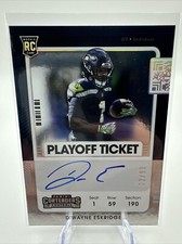 2021 Contenders Dwayne Eskridge Playoff Ticket Rookie Auto Holo /99 Seahawk #118