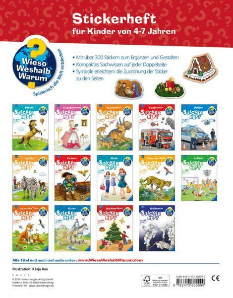 Thumbnail - Ravensburger Buch Wieso? Weshalb? Warum? Stickerheft Weihnachten 60009