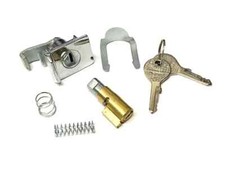 SERRATURA BLOCCASTERZO + BAULETTO TIPO NEIMAN PER VESPA 180 200 RALLY KIT 2 PZ