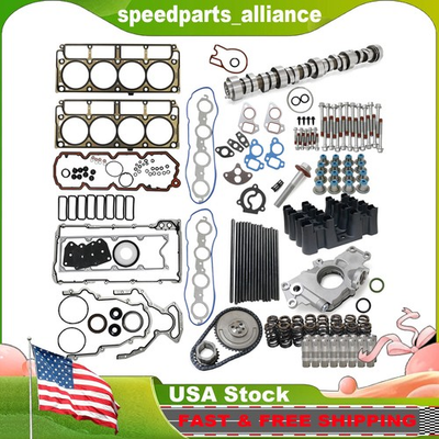 #ad #ad For Chevy LS Truck 4.8L 5.3L 6.0L Cam Kit Stage 2 Cam Oil Pump Pushrods Lifters $369.99