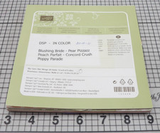 Stampin Up Designer Series Paper Patterns Pack in Color Stack 6"x6" 40 Sheets