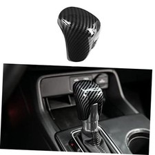 for Honda Civic CRV HRV Accord Gear Shift Knob Cover-BlackCarbon Black Carbon