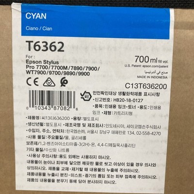 Epson T6362 Cyan Ink Cartridge - C13T636200