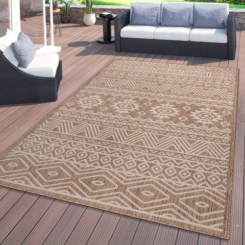 Rugshop Out Door Rugs Distressed Geometric Bohemian Indoor Outdoor Carpet 8x10 - Picture 10 of 11