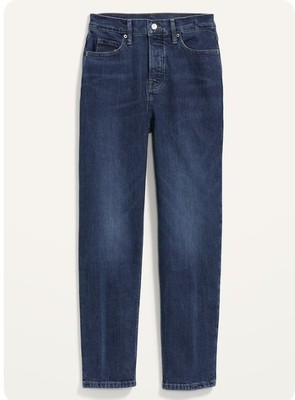 Old Navy Women s Extra High-Waisted Button-Fly Sky-Hi Straight Jeans 