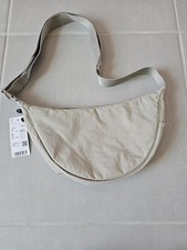 UNIQLO ROUND MINI SHOULDER BAG Nylon Beige 32 Unisex
