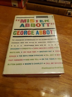 ''Mister Abbott'' by George Abbott 1963 HCDJ