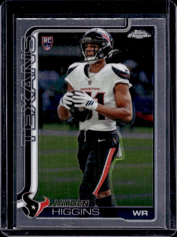 2025 Topps Chrome Jayden Higgins RC #343 Texans Rookie