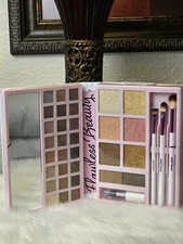 Marie Claire Flawless Beauty Face, Eye Palette and Brushes Set Women Makeup New