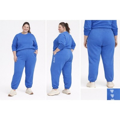 Roller Rabbit Jogger Sweatpants Blue Roller Rabbit x Target XL New 100% Cotton