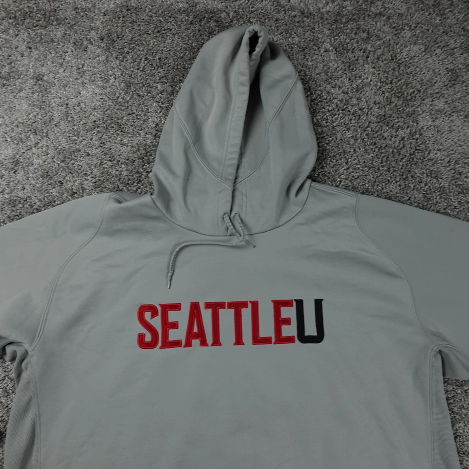 Seattle University HoodieMens XXL Nike Center Swoosh Team Issued Crew 2XL - Image 2 of 4