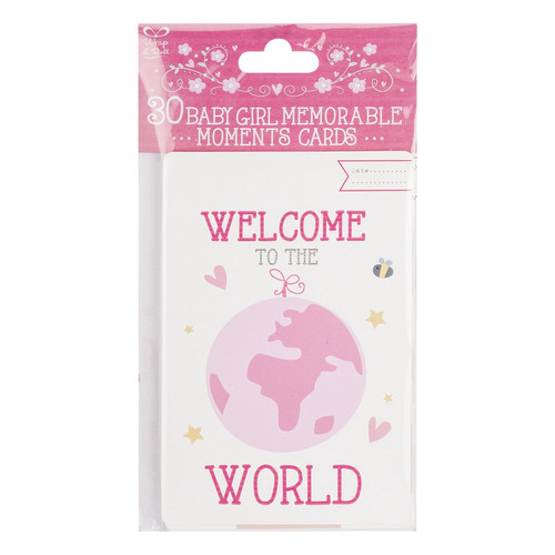 30 BABY GIRL BOY MEMORABLE MOMENTS CARDS 1st Bath Tooth Crawled Keepsake Moment - Picture 16 of 20