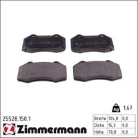 Zimmermann 25528.150.1 Bremsbelagsatz FüR Opel Corsa S07 X15