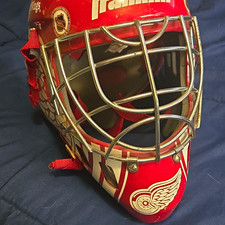 Franklin Detroit Red Wings Streethockey Goalie Vollgesichtsmaske mit Käfig rot/weiß