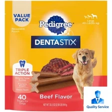 Pedigree Beef Flavor Dentastix Large Dental Dog Treats