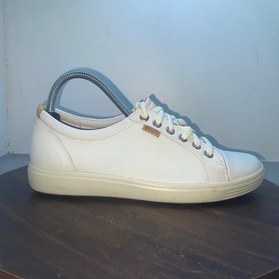 Ecco Soft 7 Womens Size 7 US 38 EU Shoes Leather Comfort Lace Up Casual Sneakers