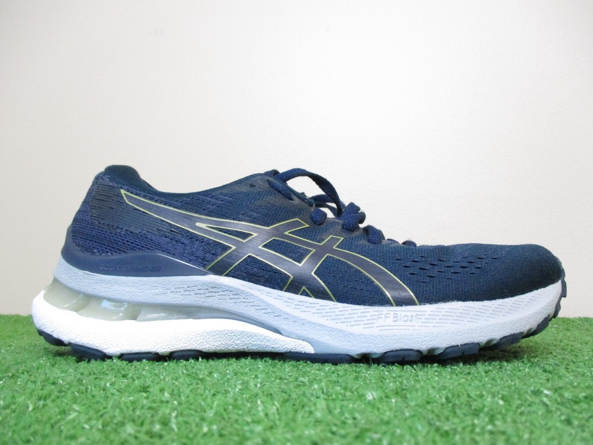 28.Kana出品 Asics Gel-Kayano 28 Shoes Womens 6 Medium B Navy Grey Gold