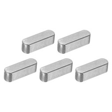 5Pcs Round Ended Feather Key, 5x5x16mm Carbon Steel Parallel Drive Shaft Keys