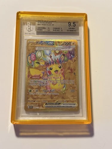 Pokemon TCG Pikachu ex 247/191 SV08 Surging Sparks Hyper Rare Holo EN BGS 9.5
