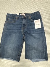 NWT Levi Boy s Denim Shorts Super Flex Adjustable Waist 14 Reg