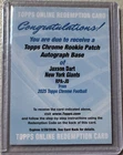 2025 Topps Chrome Jaxson Dart Rookie Patch Autographs (RAW)