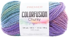 Premier Colorfusion Chunky Yarn-Tropical - 3 Pack