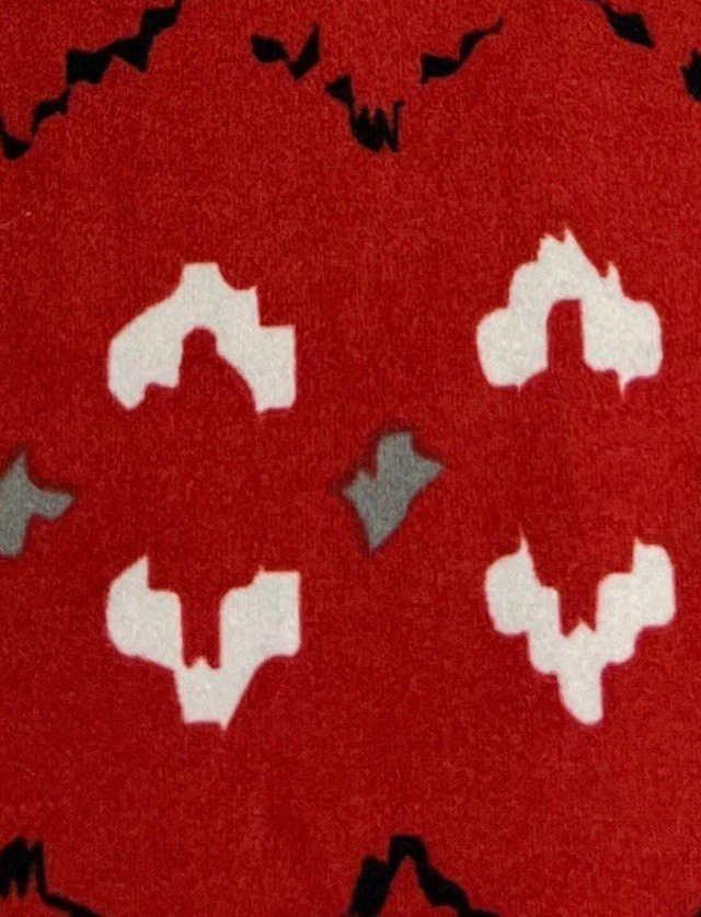 Леггинсы LuLaRoe OS один размер трудно найти красный серый черный шеврон вязаный свитер сердце рукоделие - Изображение 3 из 4