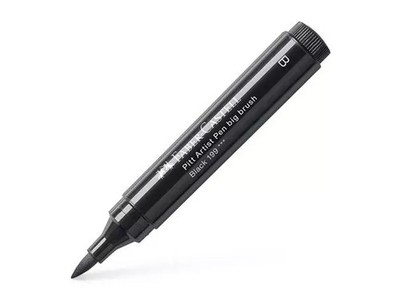 FABER CASTELL TUSCHESTIFT PITT ARTIST PEN BIG BRUSH SCHWARZ 199 NEU