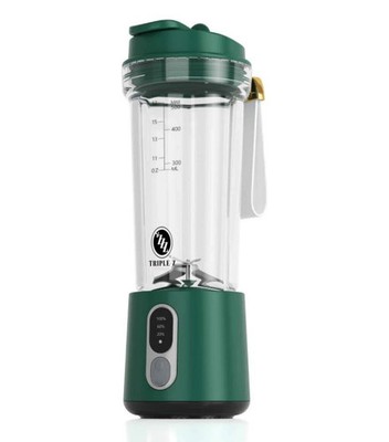  SHIP NOW - 18oz Portable Blender Bottle Blender for Shakes & Smoothies (Green)