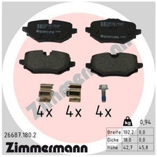 Satz Bremsbeläge Bremsklötze hinten für BMW 1-er F70 2-er U06 X1 U11 X2 | 239