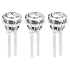3pcs Toilet Tank Button Dual Push Flushing Toilet Button for 38mm 1.5" Hole