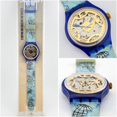 Swatch Automatic Mappamondo SAN101 1993 Vintage NOS Swiss Made
