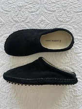Women's Suede atelier Black Clog Shoes